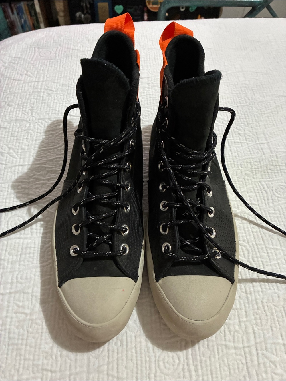 Converse Unisex Chuck 70 Explore Waterproof Sneaker Black/Orange/String 171439C